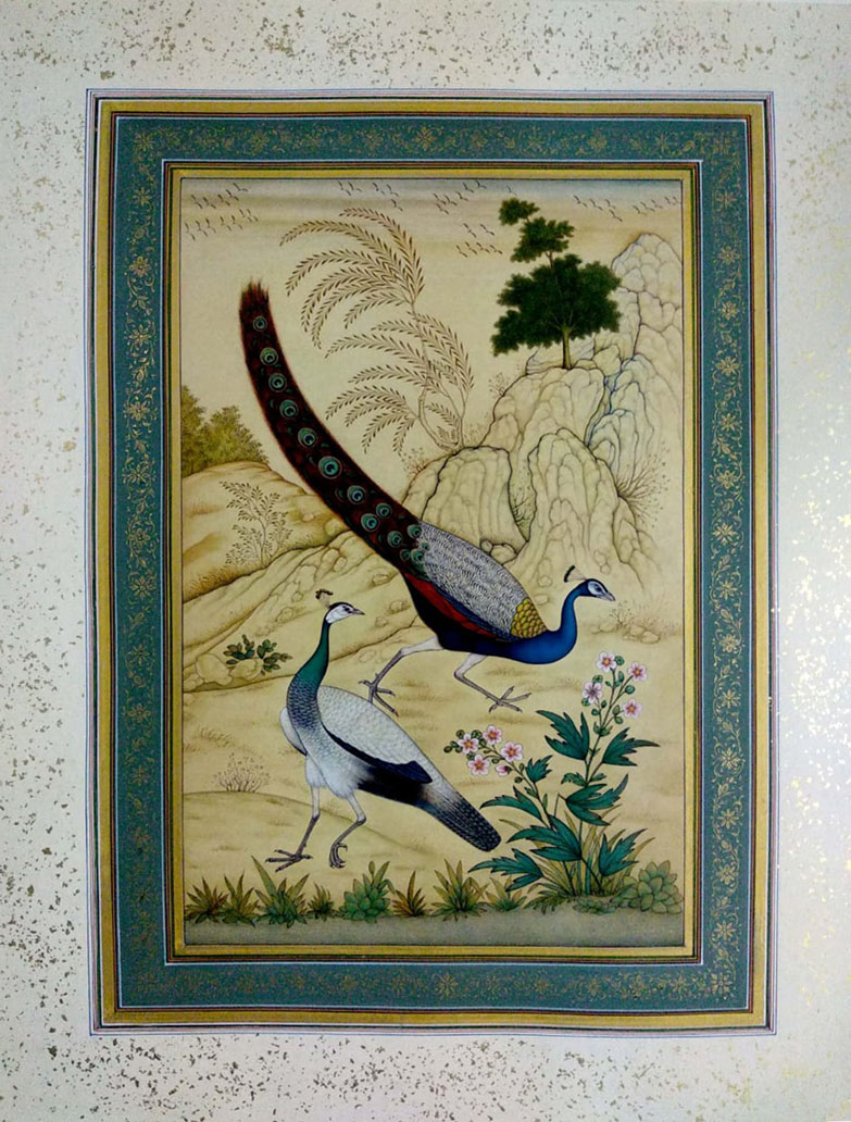 Peacock Miniature Painting